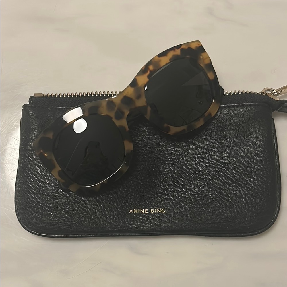 Anine Bing Brown Glasses Bold Oversized Frame